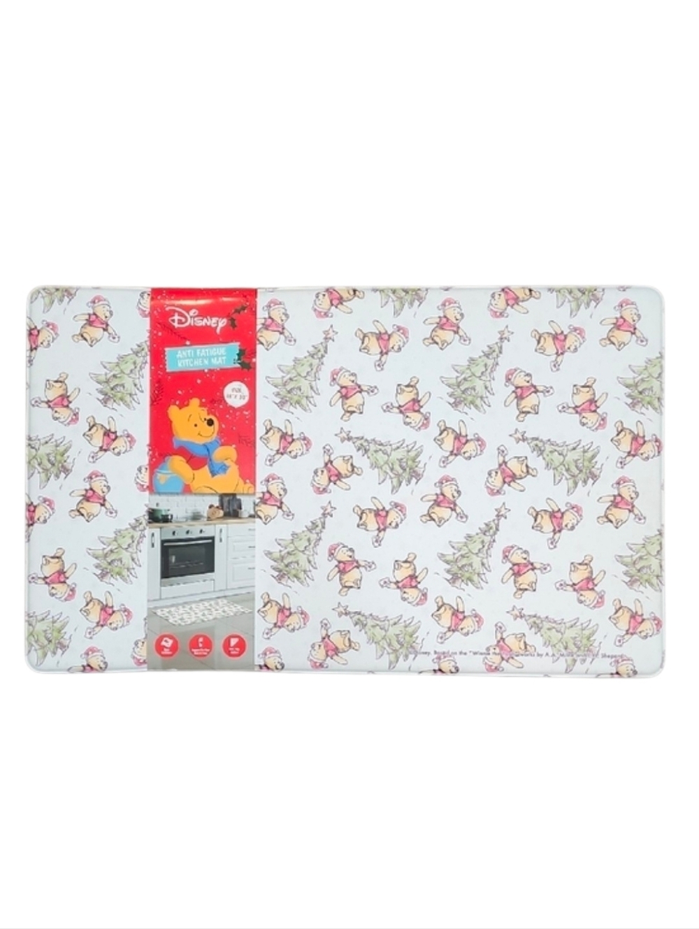 Disney Winnie the Pooh Christmas Cushion Anti Fatigue Kitchen Mat New with Tags